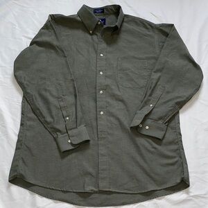 Stafford Sage Green Casual Button-Down Shirt